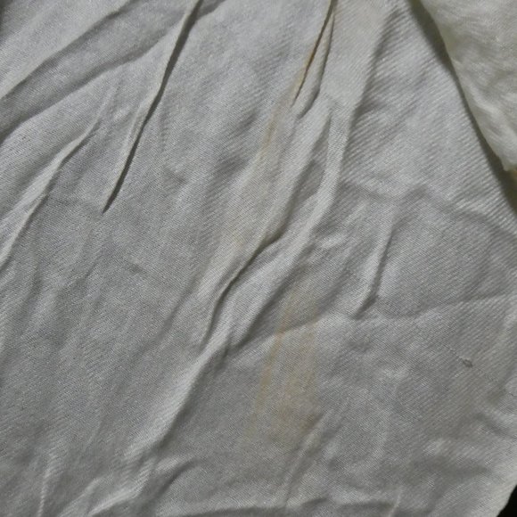 Sheer Shawl | Plaid Dyed | Cream - Picture 14 of 14